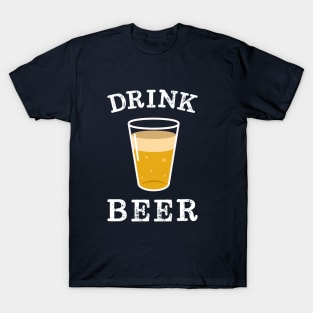 Minimal Vintage Beer Lover T-Shirt